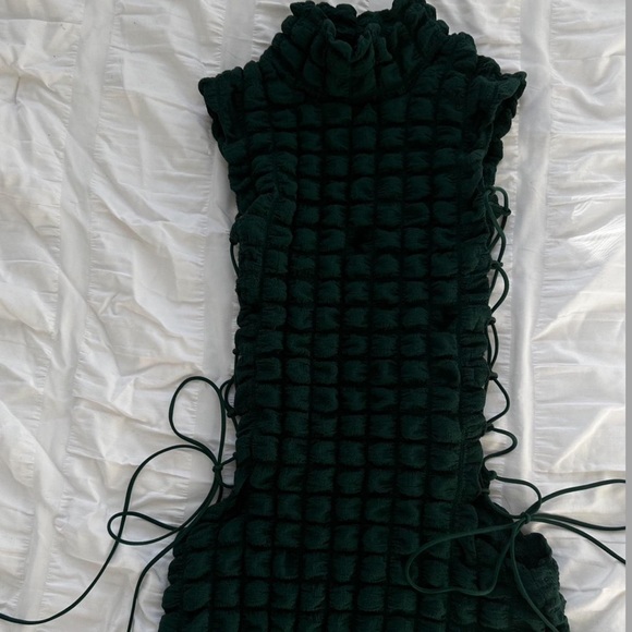 Bubble mini tie dress - Picture 1 of 5